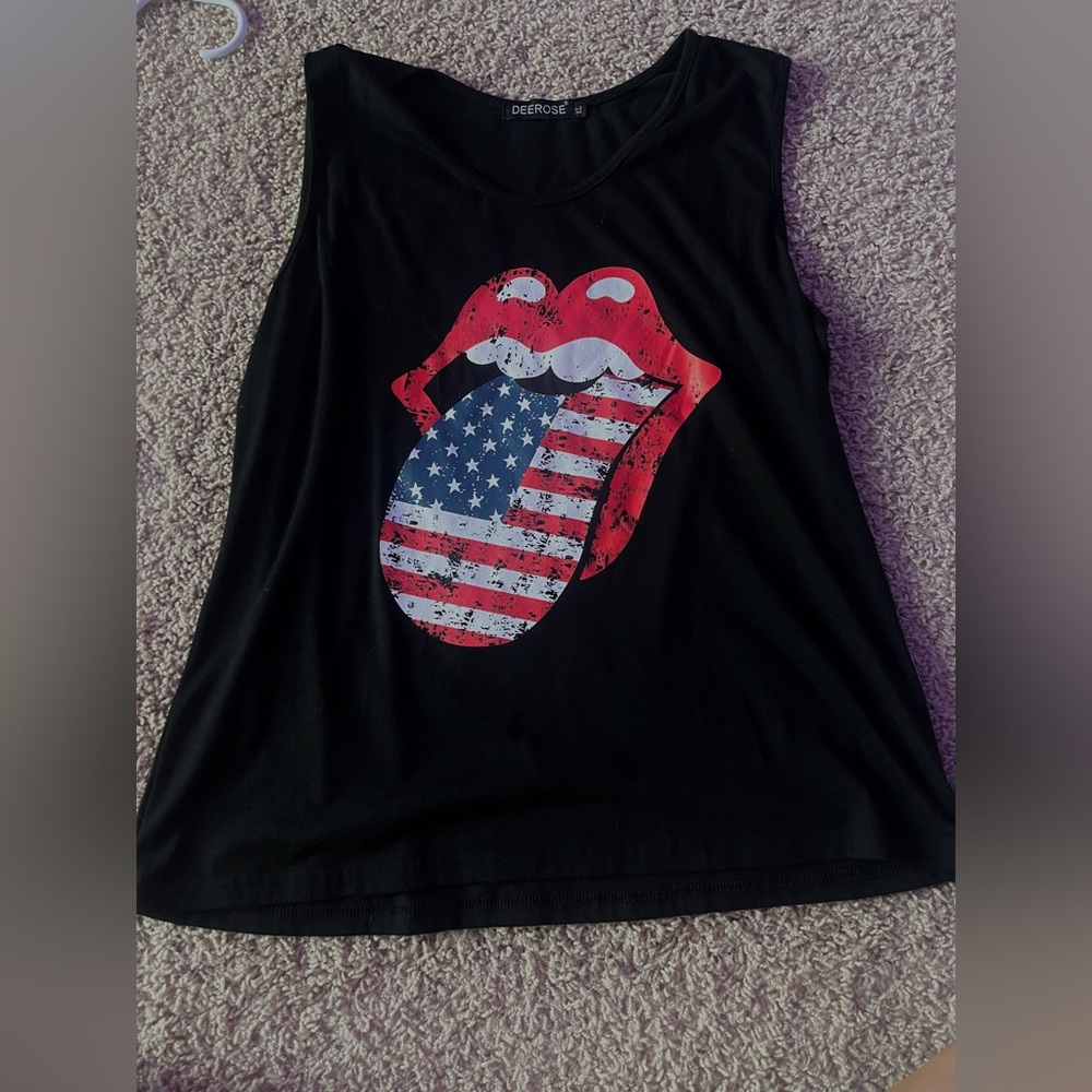 Loose material. Long, not cropped. Never worn.